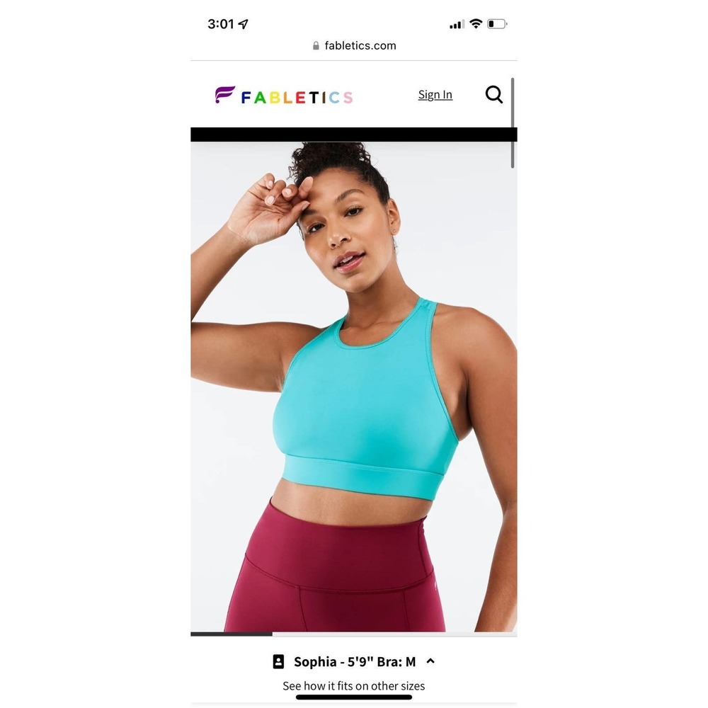 Fabletics high impact Sports Bra size 1X